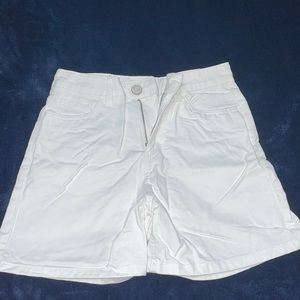 Mom white jean shorts
